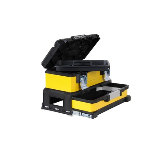 ΚΊΤΡΙΝΗ ΜΕΤΑΛΛΟΠΛΑΣΤΙΚΗ ΕΡΓΑΛΕΙΟΘΗΚΗ STANLEY 20” ΜΕ ΣΥΡΤΑΡΙ (1-95-829)