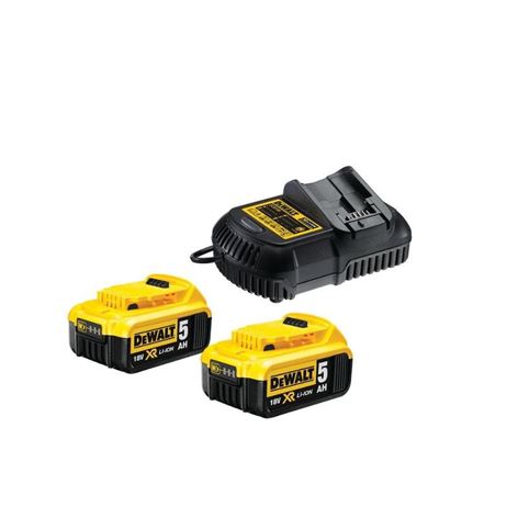 DEWALT 18V XR ΠΟΛΥΦΟΡΤΙΣΤΗΣ ΜΕ 2 X 5.0AH ΜΠΑΤΑΡΙΕΣ  (DCB115P2)