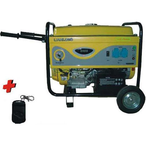 LIANLONG LL 5.0 GF - 4THA Γεννήτρια βενζίνης 5,0 KVA μίζα τηλεχειριστήριο σε τροχήλατη βάση (137170)