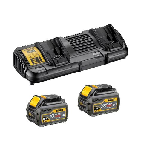 2 XR FLEXVOLT ΜΠΑΤΑΡΊΕΣ 54V 6.0AH LI-ION + ΦΟΡΤΙΣΤΉΣ 2 ΘΕΣΕΩΝ (DCB132T2)