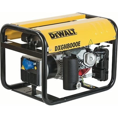 DEWALT Επαγγελματική Μονοφασική Γεννήτρια βενζίνης 6.8 kVA, 11.7 Hp DXGN8000E DEWALT