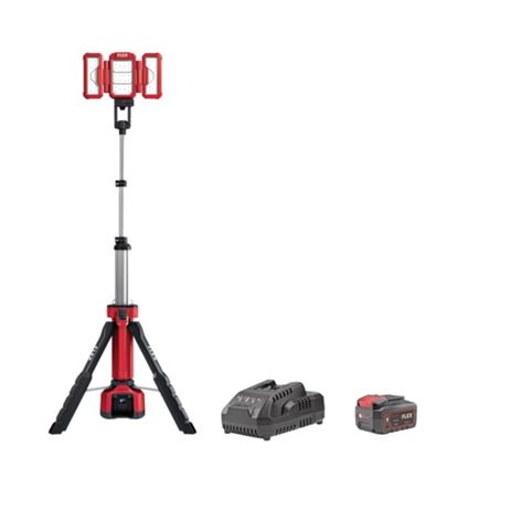 FLEX 18V CD9 ΠΡΟΒΟΛΕΑΣ ΕΡΓΑΣΙΑΣ ΜΕ ΤΡΙΠΟΔΟ 4000Lm+1x5Ah+ΦΟΡΤΙΣΤΗΣ(D00227)